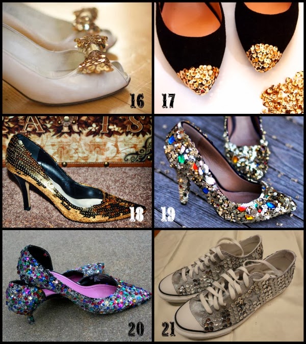 SHOE MAKEOVERS: Glitter, Gems, and Sequins